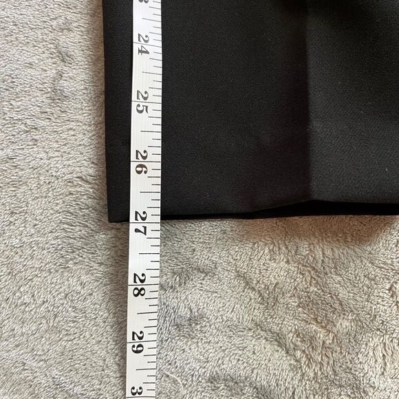 Vince Camuto Womens Pants 4P Black Crepe Ankle Petite Straight Leg Work Trousers - Picture 11 of 11